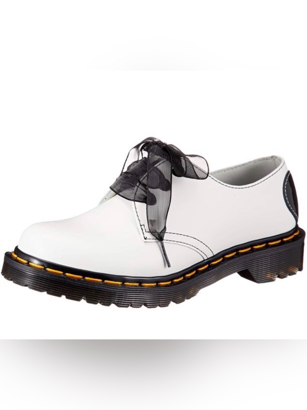 Dr. Martens Women's 1461 LIMITED EDITION Hearts White Patent Leather US 11